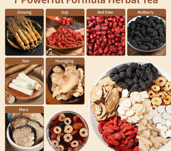 Organic Herbal Vitality Tea — Natural Energy & Daily Wellness