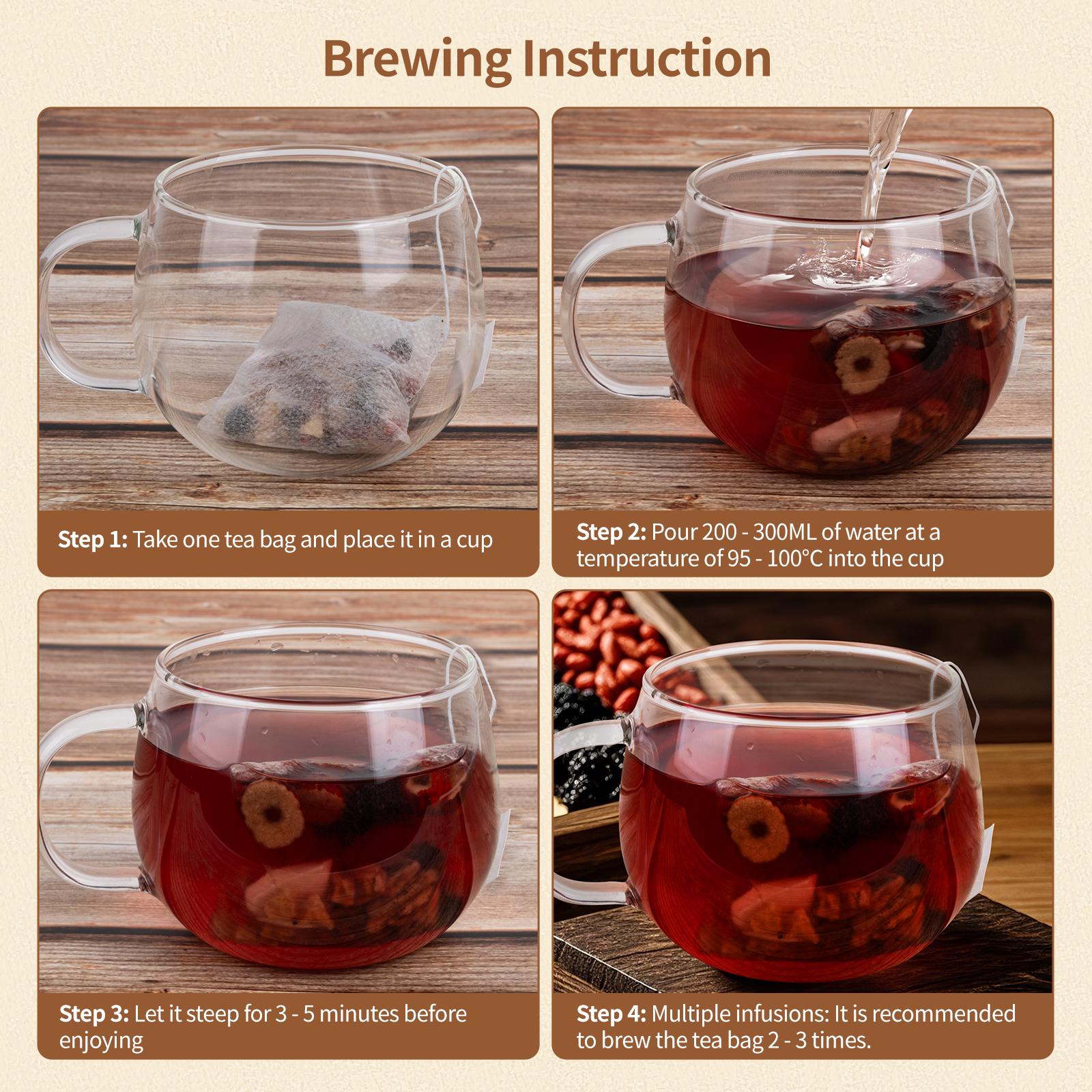 Organic Herbal Vitality Tea — Natural Energy & Daily Wellness